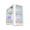 Компьютерный корпус, Gamemax, F36 WH, 1116-4036R0010, MATX/ITX, 2*3.5"/3*2.5", Высота кулера до 169 мм, Длина VGA до 350 мм, 419x216x388 мм, Без Б/П, Черный