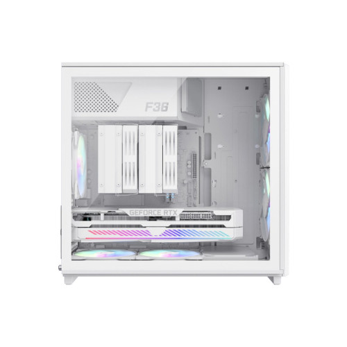 Компьютерный корпус, Gamemax, F36 WH, 1116-4036R0010, MATX/ITX, 2*3.5"/3*2.5", Высота кулера до 169 мм, Длина VGA до 350 мм, 419x216x388 мм, Без Б/П, Черный
