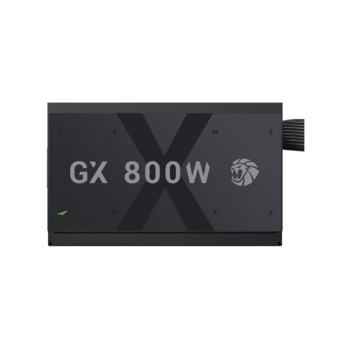 Блок питания, Gamemax, GX 800, 2132-0800B0008, 800W, ATX, ATX, Вентилятор 14см, 20+4 pin, 4*PCI-E 6+2 pin, 6*SATA, 3*Molex, 16*4+4 pin, 150*160*86mm мм, Черный