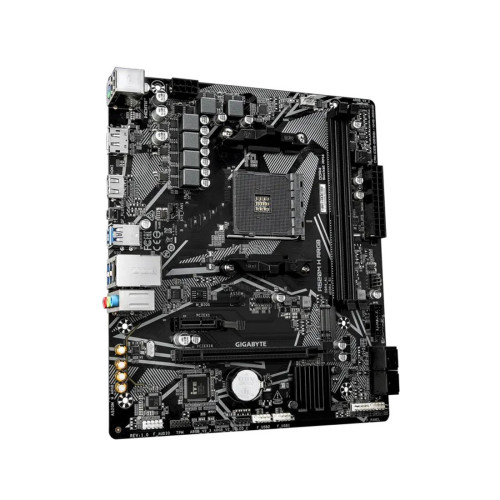 Материнская плата, Gigabyte, A520M H ARGB (4719331879822), AM4, А520, 2xDDR4 2133/2400/2667/2933/3200/5100(OC), 4xSATA3, 1xM.2 (PCIe 3.0 x4/x2), 1xDP, 1xHDMI, 1xPCI-Ex16, 1xPCI-Ex1, mATX