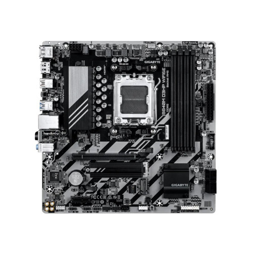 Материнская плата, Gigabyte, B840M D3HP WIFI6E (4719331879662), AM5, B840, 4xDDR5 5600/5800/6000/6200/6400/8200(OC), 4xSATA3, Raid, 2xM.2 (PCI-E 4.0x4/x2), 2хDP, 1xHDMI, 1xPCI-Ex16, 1xPCI-Ex1, WiFi, mATX
