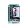 Компьютерный корпус, Thermaltake, The Tower 300 Turquoise, CA-1Y4-00SBWN-00, Micro-Tower, Mini-ITX/M-ATX, USB 3.2*1, USB 3.0*2, HD Audio/mic, 2*140мм CT140 fan, Максимальная длина видеокарты 400мм, Максимальная высота процессорного кулера 210мм, 3*3,5"/3*