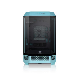 Компьютерный корпус, Thermaltake, The Tower 300 Turquoise, CA-1Y4-00SBWN-00, Micro-Tower, Mini-ITX/M-ATX, USB 3.2*1, USB 3.0*2, HD Audio/mic, 2*140мм CT140 fan, Максимальная длина видеокарты 400мм, Максимальная высота процессорного кулера 210мм, 3*3,5