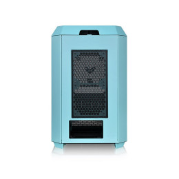 Компьютерный корпус, Thermaltake, The Tower 300 Turquoise, CA-1Y4-00SBWN-00, Micro-Tower, Mini-ITX/M-ATX, USB 3.2*1, USB 3.0*2, HD Audio/mic, 2*140мм CT140 fan, Максимальная длина видеокарты 400мм, Максимальная высота процессорного кулера 210мм, 3*3,5