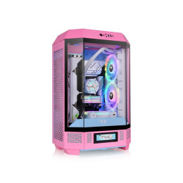 Компьютерный корпус, Thermaltake, The Tower 300 Bubble Pink, CA-1Y4-00SAWN-00, Micro-Tower, Mini-ITX/M-ATX, USB 3.2*1, USB 3.0*2, HD Audio/mic, 3*140мм CT140 fan, Максимальная длина видеокарты 400мм, Максимальная высота процессорного кулера 210мм, 3*3,5