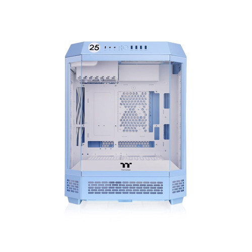 Компьютерный корпус, Thermaltake, The Tower 600 Hydrangea Blue, CA-1Z1-00MFWN-00, Mid Tower, ATX / M-ATX / M-ITX, Type-C*1, USB 3.0*4, HD+Audio*1, 2*140мм вентиляторы, Высота процессорного кулера до 210мм, Длина VGA до 400мм, 1*3,5/3*2,5, Сталь/Пластик/За