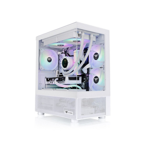 Компьютерный корпус, Thermaltake, View 170 TG ARGB Snow, CA-1Z4-00M6WN-00, Mini ITX/MicroATX, 1*3.5"/2*2.5", Высота кулера до 160 мм, Длина VGA до 340 мм, 419 x 205 x 467 мм, Без Б/П, Белый