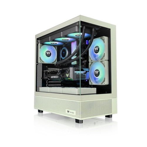 Компьютерный корпус, Thermaltake, View 270 Plus TG ARGB Matcha Green, CA-1Y7-00MEWN-01, Mid Tower, ATX/M-ATX/Mini ATX, USB3.0*2, HD-Audio, 3*120мм ARGB Lite fan, Высота кулерного процессора 166мм, Длина VGA до 300мм, 2*3,5"/3*2,5", Сталь, 3мм Закаленное с