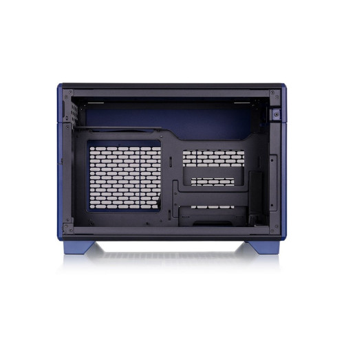 Компьютерный корпус, Thermaltake, TR100 Koralie Edition, CA-11A-00SPNN-AR, m-ITX, 2*2.5", Высота кулера до 68 мм, Длина VGA до 360 мм, 294 x 179 x 391 мм, Без Б/П, Синий