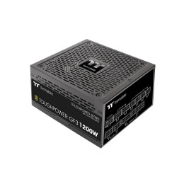 Блок питания, Thermaltake, Toughpower GF3 1200W White, PS-TPD-1200FNFAGE-N, 1200W, ATX 3.0, Gold, APFC, 20+4pin, 4+4pin, 8pin, 12*Sata, 4*Molex, 4*PCI-E 6+2pin, PCI-E 12+4pin, FDD, Modular, Вентилятор 13.5см, 150х86х160мм, Белый