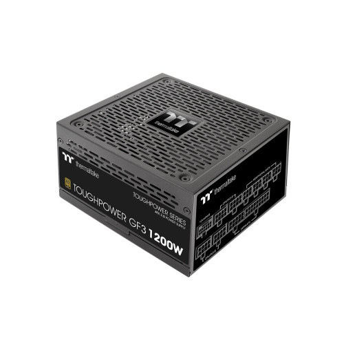Блок питания, Thermaltake, Toughpower GF3 1200W White, PS-TPD-1200FNFAGE-N, 1200W, ATX 3.0, Gold, APFC, 20+4pin, 4+4pin, 8pin, 12*Sata, 4*Molex, 4*PCI-E 6+2pin, PCI-E 12+4pin, FDD, Modular, Вентилятор 13.5см, 150х86х160мм, Белый