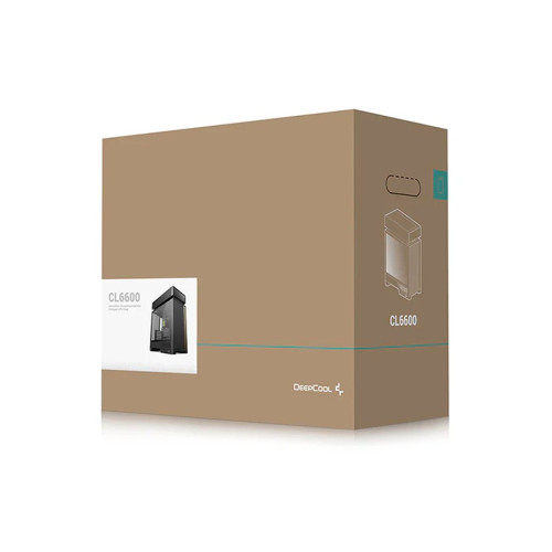 Компьютерный корпус, Deepcool, CL6600, R-CL6600-BKNNA0-G-1, ATX/Micro ATX, USB Type-C/ 3.0*2, HD-Audio+Mic, Кулер 2*120мм ARGB, СЖО 320мм, Высота процессорного кулера до 175мм, Длина VGA до 413/388мм, 2+1*3.5"/1+1*2.5", Толщина 0,8мм, 457.5x235x533.5мм, Б