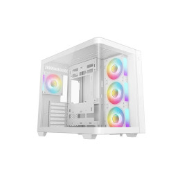 Компьютерный корпус, Deepcool, CG530U 4F WH R-CG530U-WHAGA4-G, ATX/Micro ATX/Mini-ITX, USB Tyoe-C/3.0*2, Audio+Mic, 4*120mm ARGB, Высота процессорного кулера до 160мм, Длина VGA до 410мм, 2*3.5
