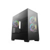 Компьютерный корпус, Deepcool, CG380 3F R-CG380-BKAGM3-G, Micro ATX/Mini-ITX, USB Type-C/3.0*2, Audio+Mic, 3*120mm ARGB, Высота процессорного кулера до 176мм, Длина VGA до 410мм, 2*3.5"/2+1*2.5", Слот 5, Сталь 0,6, 437x235x451мм, Без Б/П, Черный