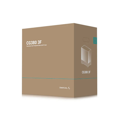 Компьютерный корпус, Deepcool, CG380 3F R-CG380-BKAGM3-G, Micro ATX/Mini-ITX, USB Type-C/3.0*2, Audio+Mic, 3*120mm ARGB, Высота процессорного кулера до 176мм, Длина VGA до 410мм, 2*3.5"/2+1*2.5", Слот 5, Сталь 0,6, 437x235x451мм, Без Б/П, Черный