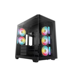 Компьютерный корпус, Deepcool, CG590U 5F R-CG590U-BKAGA5-G, ATX/Micro ATX/Mini-ITX, USB 3.1*1/3.0*2, HD-Audio, 5*120мм ARGB, Высота процессорного кулера до 160мм, Длина VGA до 410мм, 2*3.5