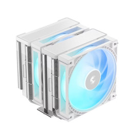 Кулер для процессора, Deepcool, AG620 G2 WH ARGB R-AG620-WHAMMG2-G, Intel 1851/1700 и AMD AM5/AM4, 270W, 2*120мм, 500-2200±10%/об/м, 62.16 CFM / 68.85 CFM, 28.10 dB(A) / 30.93 dB(A), 4pin PWM, 129х136х159мм, Белый