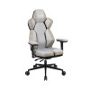 Игровое компьютерное кресло, Aerocool, XTAL-Loft Air Light Grey, Многослойная дышащая сетчатая ткань (LOFT Air), (Ш)65*(Г)70*(В)122 (132) см, Серый