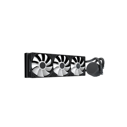 Кулер с водяным охлаждением, Aerocool, Abyss L360R Digi BK, Intel 1851/1700/1200/115х и AMD AM5/AM4/, TDP 320W, 3*120мм ARGB, 600-3000RPM±10%, 81,5CFM, 38 dB(A), Чёрный