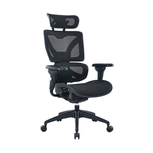Игровое компьютерное кресло, XG, Ultra Air Black, Воздухопроницаемое сетчатое покрытие, (Ш)51(68)*(Г)50 (77)*(В)116.5(132.5) см, Чёрный