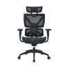 Игровое компьютерное кресло, XG, Ultra Air Black, Воздухопроницаемое сетчатое покрытие, (Ш)51(68)*(Г)50 (77)*(В)116.5(132.5) см, Чёрный