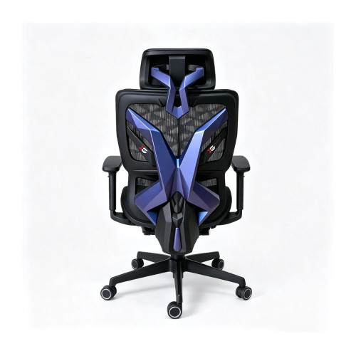 Игровое компьютерное кресло, XG, Exo-X Pro Blue, Воздухопроницаемое сетчатое покрытие, (Ш)52(73)*(Г)46 (75)*(В)121,5(131) см, Чёрно-синий