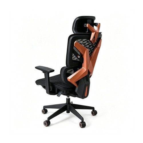 Игровое компьютерное кресло, XG, Exo-X Pro Orange, Воздухопроницаемое сетчатое покрытие, (Ш)52(73)*(Г)46 (75)*(В)121,5(131) см, Чёрно-оранжевый
