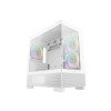 Компьютерный корпус, Deepcool, CG380 3F WH R-CG380-WHAGM3-G, Micro ATX/Mini-ITX, USB Type-C/3.0*2, Audio+Mic, 3*120mm ARGB, Высота процессорного кулера до 176мм, Длина VGA до 410мм, 2*3.5"/2+1*2.5", Слот 5, Сталь 0,6, 437x235x451мм, Без Б/П, Белый