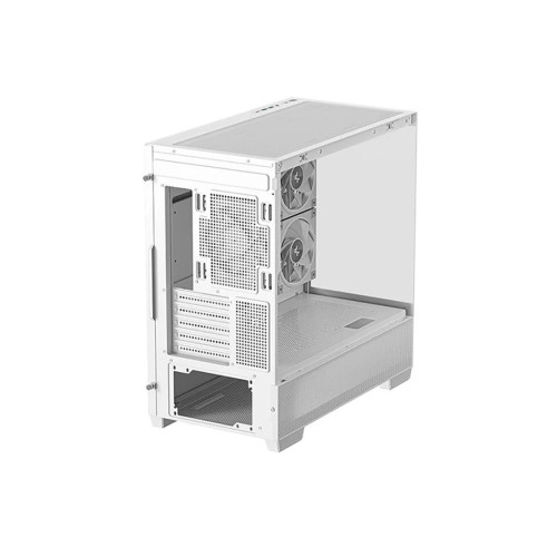 Компьютерный корпус, Deepcool, CG380 3F WH R-CG380-WHAGM3-G, Micro ATX/Mini-ITX, USB Type-C/3.0*2, Audio+Mic, 3*120mm ARGB, Высота процессорного кулера до 176мм, Длина VGA до 410мм, 2*3.5"/2+1*2.5", Слот 5, Сталь 0,6, 437x235x451мм, Без Б/П, Белый