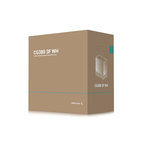 Компьютерный корпус, Deepcool, CG380 3F WH R-CG380-WHAGM3-G, Micro ATX/Mini-ITX, USB Type-C/3.0*2, Audio+Mic, 3*120mm ARGB, Высота процессорного кулера до 176мм, Длина VGA до 410мм, 2*3.5"/2+1*2.5", Слот 5, Сталь 0,6, 437x235x451мм, Без Б/П, Белый