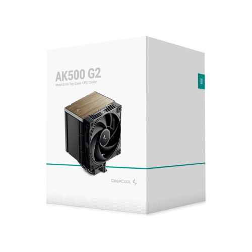 Кулер для процессора, Deepcool, AK500 G2 R-AK500G2-BKNNMN-GJD, Intel1851/1700/1200/115х и AMD AM5/AM4, 260W, 120мм, 2200±10%/об/м, 63.4 CFM, 31.45 dB(A), 4pin, 129х117х159мм, Чёрный