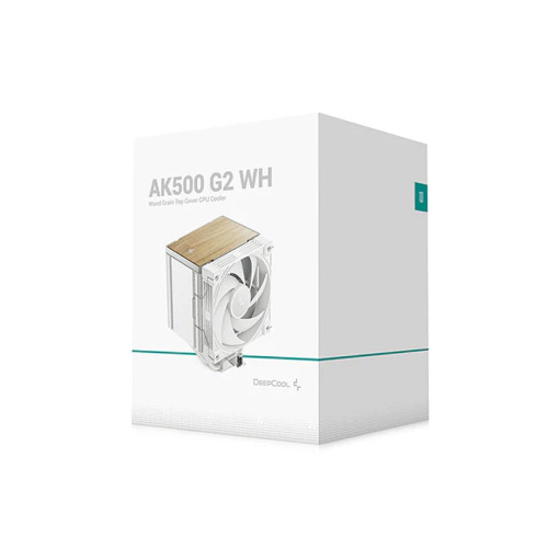 Кулер для процессора, Deepcool, AK500 G2 WH R-AK500G2-WHNNMN-GJD, Intel1851/1700/1200/115х и AMD AM5/AM4, 260W, 120мм, 2200±10%/об/м, 63.4 CFM, 31.45 dB(A), 4pin, 129х117х159мм, Белый