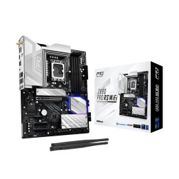Материнская плата, ASRock, Z890 PRO RS WIFI (4710483947469), LGA1851, iZ890, 4xDDR5 9066+(OC), 4xSATA3, 4xM.2 (1*PCI-E 5.0x4. 2*PCI-E 4.0x4, 1*PCI-E 4.0x4 & SATA3), Raid, 1xHDMI, 1xDP, 2xThunderbolt™ 4/USB4 Type-C, 1xPCI-Ex16, 2xPCI-Ex4, 1xPCI-Ex1, WiFi, 