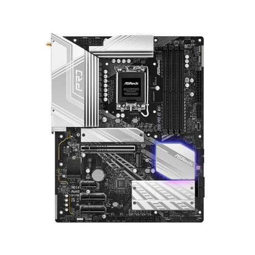Материнская плата, ASRock, Z890 PRO RS WIFI (4710483947469), LGA1851, iZ890, 4xDDR5 9066+(OC), 4xSATA3, 4xM.2 (1*PCI-E 5.0x4. 2*PCI-E 4.0x4, 1*PCI-E 4.0x4 & SATA3), Raid, 1xHDMI, 1xDP, 2xThunderbolt™ 4/USB4 Type-C, 1xPCI-Ex16, 2xPCI-Ex4, 1xPCI-Ex1, WiFi,