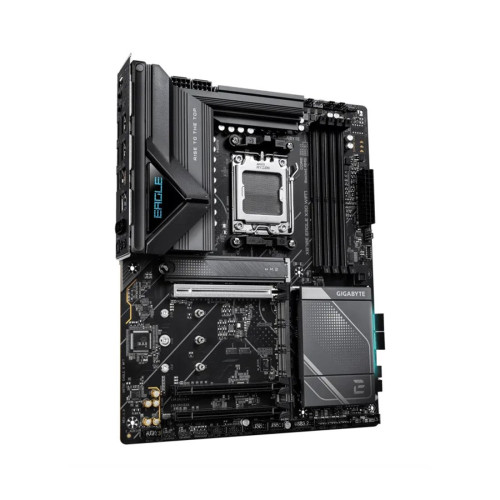 Материнская плата, Gigabyte, X870E EAGLE X3D WIFI7 (4719331879532), AM5, X870, 4xDDR5 4400/4800/5200/9000(OC), 4xSATA3, 4xM.2 (3*PCIe 4.0 x4/x2, 1*PCIe 5.0 x4/x2), Raid, 1xHDMI, 2xUSB4 Type-C®, 3xPCI-Ex16, Wi-Fi, ATX