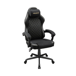 Игровое компьютерное кресло, Cougar, Fusion EX Gold F, CGR-FXF-GLB, Тканное покрытие, (Ш)63*(Г)45*(В)119(126) см, Чёрно-золотой