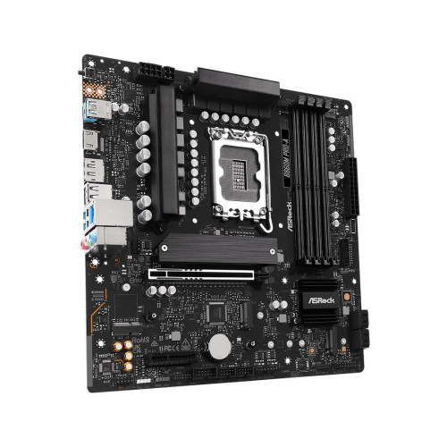 Материнская плата, ASRock, B860M PRO-A (4711581490291), LGA1851, B860, 4xDDR5 4400/4800/5600/8666+(OC), 4xSATA3, 3xM.2 (PCI-E 4.0x4), Raid, 1xDP, 1xHDMI, 1xPCI-Ex16, 1xPCI-Ex4, mATX