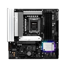 Материнская плата, ASRock, B860M PRO RS (4711581490277), LGA1851, B860, 4xDDR5 4400/4800/5600/8666+(OC), 4xSATA3, 3xM.2 (PCI-E 4.0x4), Raid, 1xDP, 1xHDMI, 1xPCI-Ex16, 1xPCI-Ex4, mATX