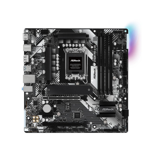 Материнская плата, ASRock, B760M PRO-A/D4 (4710483944642), LGA1700, iB760, 4xDDR4 3200/5333+(OC), 4xSATA3, 2xM.2 (PCI-E 4.0x4), Raid, 1xDP, 1xHDMI, 2xPCI-Ex16, 1xPCI-Ex1, mATX