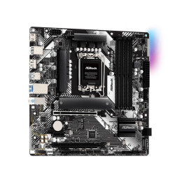 Материнская плата, ASRock, B760M PRO-A/D4 (4710483944642), LGA1700, iB760, 4xDDR4 3200/5333+(OC), 4xSATA3, 2xM.2 (PCI-E 4.0x4), Raid, 1xDP, 1xHDMI, 2xPCI-Ex16, 1xPCI-Ex1, mATX