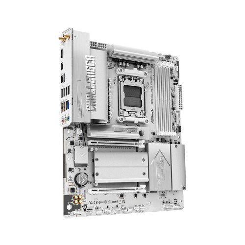 Материнская плата, ASRock, X870 Challenger WiFi White (4711581493865), AM5, X870, 4xDDR5 8000+(OC), 2xSATA3, 4xM.2 (2*PCIe Gen4x4, 1*PCIe Gen5x4, 1*PCIe Gen4x2), RAID, 1xHDMI, 2xUSB4 Type-C®, 2xPCI-Ex16, WiFi, ATX