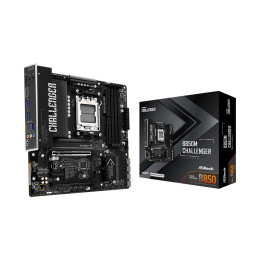 Материнская плата, ASRock, B850M Challenger (4711581494121), AM5, B850, 4xDDR5 8000+(OC), 4xSATA3, 2xM.2 (1*PCI-E 5.0x4, 1*PCI-E 4.0x4), Raid, 1xHDMI, 2xPCI-Ex16, 1xPCI-Ex1, mATX