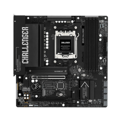 Материнская плата, ASRock, B850M Challenger (4711581494121), AM5, B850, 4xDDR5 8000+(OC), 4xSATA3, 2xM.2 (1*PCI-E 5.0x4, 1*PCI-E 4.0x4), Raid, 1xHDMI, 2xPCI-Ex16, 1xPCI-Ex1, mATX