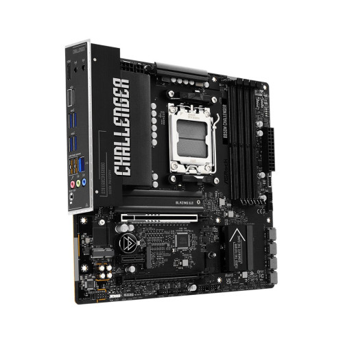 Материнская плата, ASRock, B850M Challenger (4711581494121), AM5, B850, 4xDDR5 8000+(OC), 4xSATA3, 2xM.2 (1*PCI-E 5.0x4, 1*PCI-E 4.0x4), Raid, 1xHDMI, 2xPCI-Ex16, 1xPCI-Ex1, mATX
