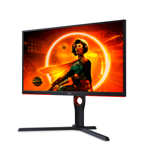 Монитор Игровой с Частотой 240 Герц 24,5" AOC 25G3ZM/BK VA 1920x1080 240Hz 1ms 300cdm 3000:1 80M:1 Угол обзора 178/178 2xHDMI DP Регулировка по высоте 130мм, Черный