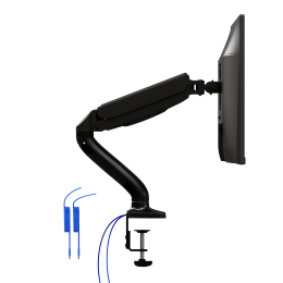 Крепление для мониторов AOC, диаг. экр. от 13'' до 31,5'', 2-9 кг. USB-hub AS110DX. Механический кронштейн AS110 с газовой пружиной и встроенным USB-концентратором дает возможность легко установить монитор в оптимальное положение