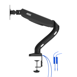 Крепление для мониторов AOC, диаг. экр. от 13'' до 31,5'', 2-9 кг. USB-hub AS110DX. Механический кронштейн AS110 с газовой пружиной и встроенным USB-концентратором дает возможность легко установить монитор в оптимальное положение