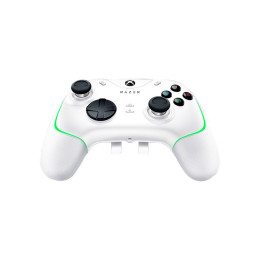 Геймпад, Razer, Wolverine V2 Chroma - White, RZ06-04010200-R3M1, Работает с Xbox One, Xbox Series X | S или ПК (Windows® 10 и выше), 6 дополнительных многофункциональных кнопок, Сменные насадки джойстиков, Аналоговый аудио разъем 3,5 мм, Белый