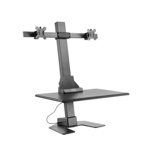 Настольный кронштейн для мониторов, Brateck, DWS10-T02, 13"-32", Нагрузка 2х8 кг., Наклон +/- 45°, Поворот +/- 90°, Вращение монитора +/- 180°, VESA 75x75,100x100