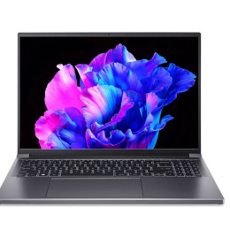 Ноутбук Acer/SFX16-61G-R12Z Swift X 16/1г/Ryzen 9/7940HS/4 GHz/16 Gb/PCIe NVMe SSD/1024 Gb/No ODD/GeForce/RTX 4050/6 Gb/16 ''/3200x2000/Без операционн